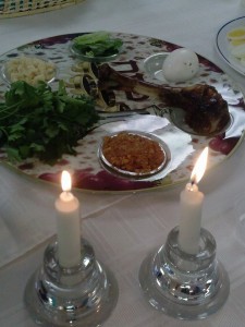 Passover candles