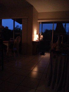 soft light from lamp