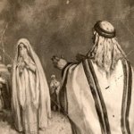 Isaac and Rebekah meet