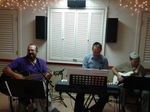 Rob, Jim and Paul leading worship