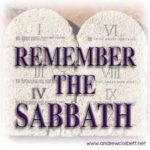 Remember the Sabbath