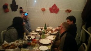 my sons together under the sukkah