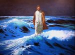 Yeshua walking on water